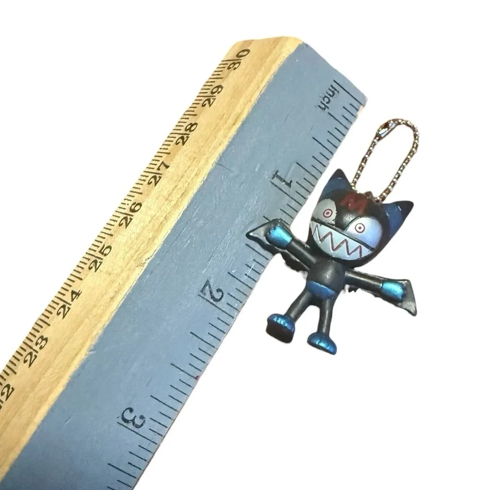 Cyborg Kuro-chan PVC Keychain Figure Lot #4 #6 Japan Anime Gashapon Rare VTG